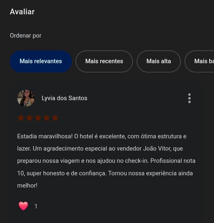 Avaliação de Lyvia dos Santos