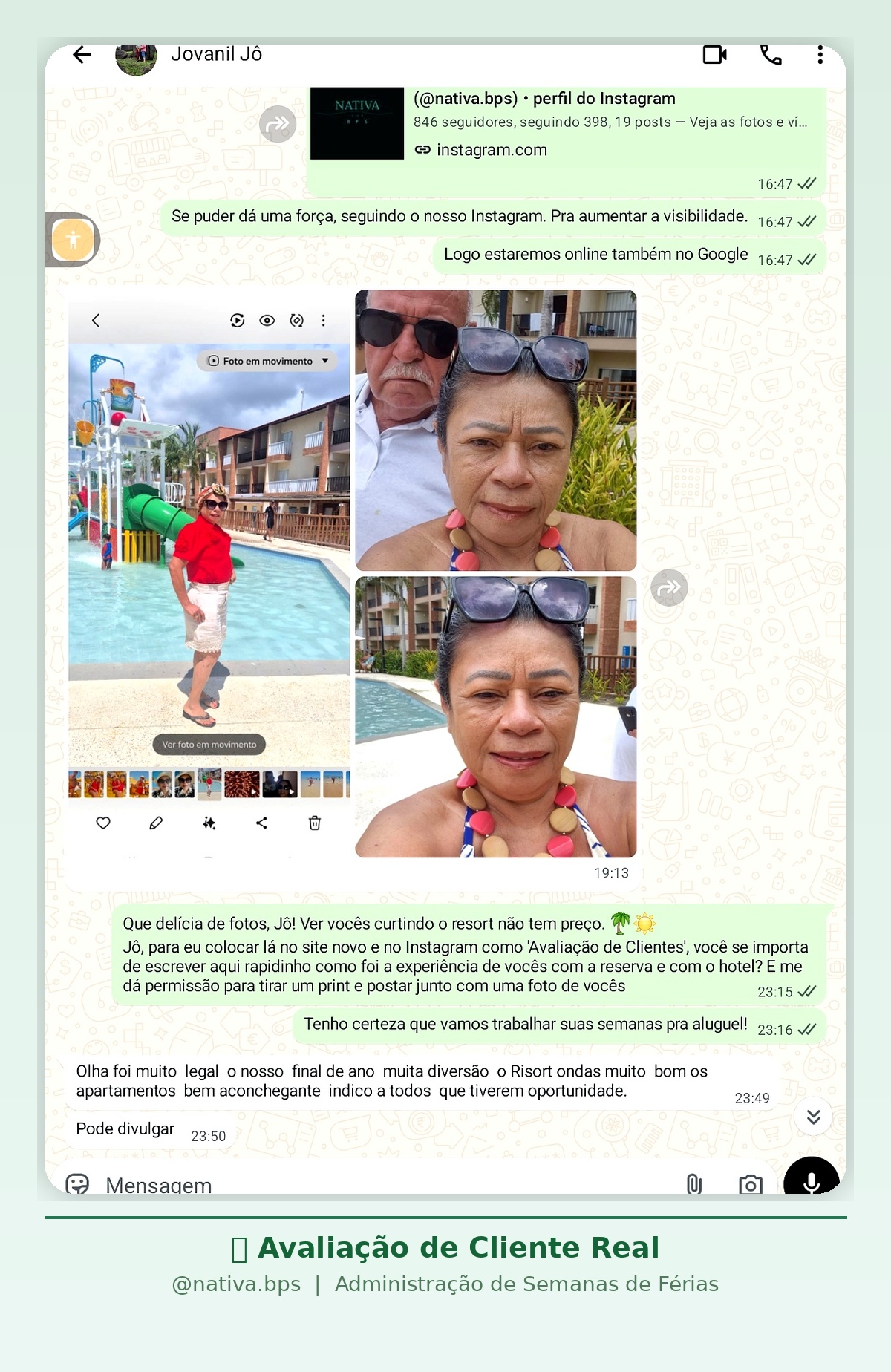Avaliação de Jovanil Jô